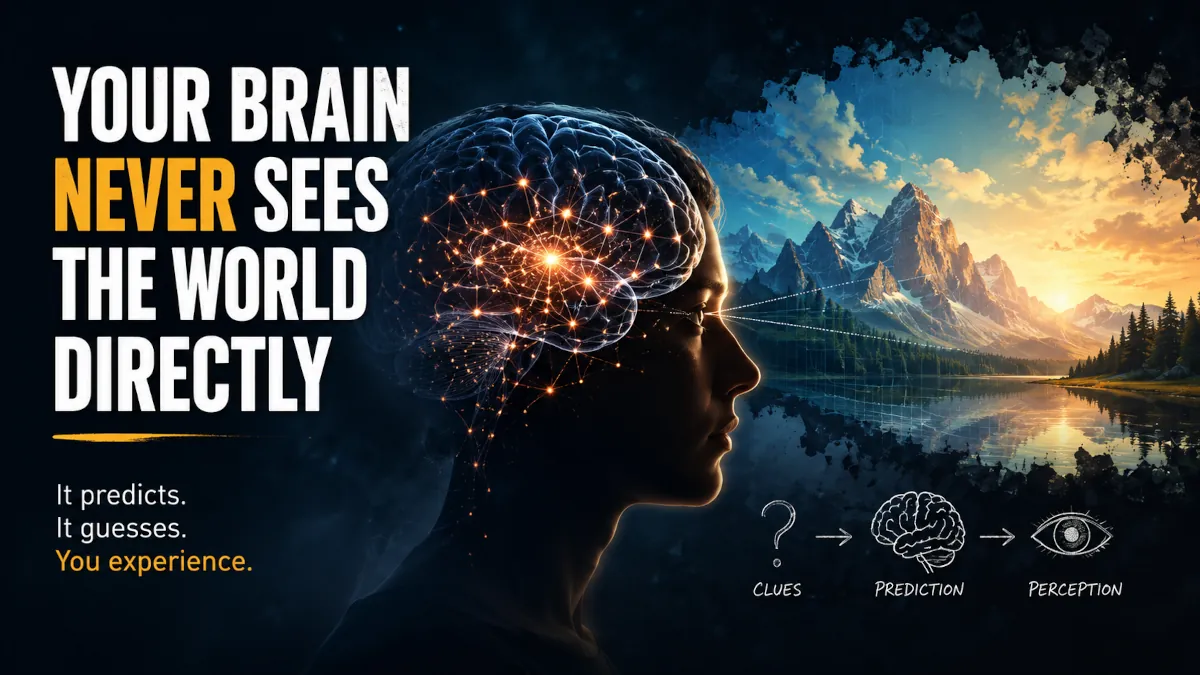 Your Brain Never Sees the World Directly